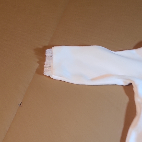 First Impressions White Baby Coverall Velvet Feel 3-6 Months NWT Snap Front - Picture 6 of 7